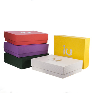 gold silver holographic foil stamping lid and base paper rigid box